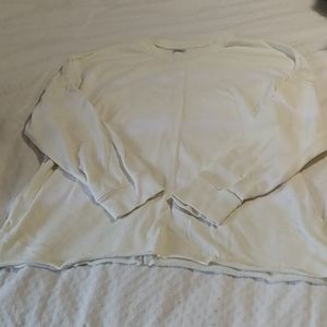 Le Verde yellow and white sweatshirt